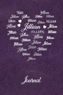 Personalized Journal - Jillian: Name in Many Different Fonts in Heart Shape on a Purple Leather Look Background di Spring Hill Stationery edito da LIGHTNING SOURCE INC
