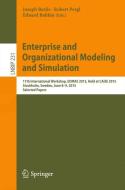 Enterprise and Organizational Modeling and Simulation edito da Springer International Publishing