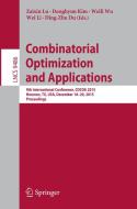 Combinatorial Optimization and Applications edito da Springer International Publishing