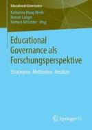 Educational Governance Als Forschungsperspektive edito da Springer