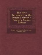 The New Testament in the Original Greek - Primary Source Edition di Brooke Foss Westcott, Fenton John Anthony Hort edito da Nabu Press