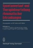Spontanverlauf und Therapiebeurteilung rheumatischer Erkrankungen edito da Steinkopff Dr. Dietrich V