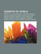 Deserts Of Africa: Terrafrica Partnershi di Books Llc edito da Books LLC, Wiki Series