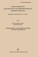 Entwicklungsarbeiten auf dem Gebiete der Verhüttung von Erzstaub in Schmelzkammern di Hermann Schenck edito da VS Verlag für Sozialwissenschaften