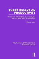 Three Essays on Productivity di Mark J. Lasky edito da Taylor & Francis Ltd