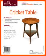 Fine Woodworking's Cricket Table Plan di Fine Woodworking edito da Taunton Press