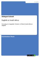 English in South Africa di Hildegard Schnell edito da GRIN Publishing