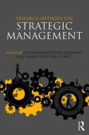 Research Methods for Strategic Management di Giovanni B. Dagnino edito da Taylor & Francis Ltd