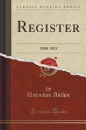 Register di Unknown Author edito da Forgotten Books