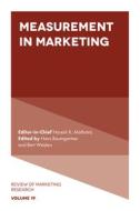 Measurement In Marketing edito da Emerald Publishing Limited