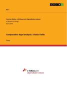 Comparative legal analysis. 5 basic fields di M. T. edito da GRIN Publishing