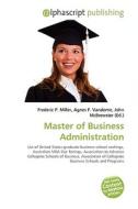 Master of Business Administration edito da Alphascript Publishing