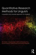 Quantitative Research Methods for Linguists di Tim (Aston University Grant, Urszula (Aston University Clark, Gertrud (Aston University Reershemius, Poll edito da Taylor & Francis Ltd