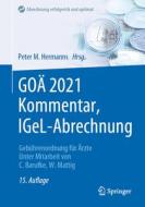 GOÄ 2021 Kommentar, IGeL-Abrechnung edito da Springer-Verlag GmbH
