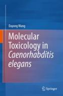 Molecular Toxicology in Caenorhabditis elegans di Dayong Wang edito da Springer-Verlag GmbH