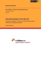 Internationalisation of the Hess AG di Benjamin Buchwald edito da GRIN Publishing
