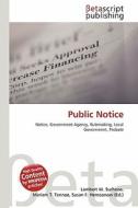 Public Notice edito da Betascript Publishing