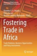 Fostering Trade in Africa edito da Springer International Publishing