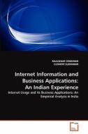 Internet Information and Business Applications: An Indian Experience di RAJASEKAR SRIKUMAR, CLEMENT SUDHAHAR edito da VDM Verlag