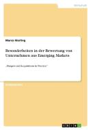 Besonderheiten in der Bewertung von Unternehmen aus Emerging Markets di Marco Hierling edito da GRIN Publishing