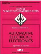 Automotive Electrical/Electronics di National Learning Corporation edito da National Learning Corp