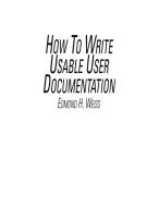 How to Write Usable User Documentation di Edmond H. Weiss, Ann Weiss edito da Greenwood