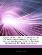 Rulers Of Sri Lanka, Including: List Of di Hephaestus Books edito da Hephaestus Books
