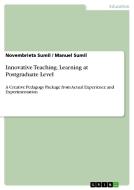 Innovative Teaching. Learning at Postgraduate Level di Manuel Sumil, Novembrieta Sumil edito da GRIN Verlag