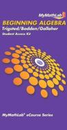 Beginning Algebra Student Access Kit di Kirk Trigsted, Kevin Bodden, Randall Gallaher edito da Addison Wesley Longman