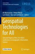 Geospatial Technologies for All edito da Springer International Publishing