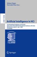 Artificial Intelligence in HCI edito da Springer International Publishing