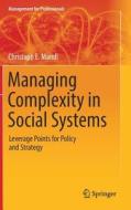 Managing Complexity in Social Systems di Christoph E. Mandl edito da Springer-Verlag GmbH