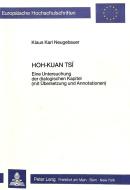Hoh-kuan tsi di Klaus Karl Neugebauer edito da Lang, Peter GmbH