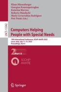 Computers Helping People With Special Needs edito da Springer International Publishing AG