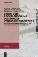 Linien der Rechtsprechung des Bundesverfassungsgerichts di FABIAN SCHEFFCZYK edito da Gruyter, Walter de GmbH