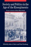 Society and Politics in the Age of the Risorgimento edito da Cambridge University Press