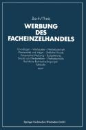 Werbung des Facheinzelhandels di Klaus Barth, Hans-Joachim Theis edito da Gabler Verlag
