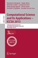 Computational Science and Its Applications -- ICCSA 2013 edito da Springer Berlin Heidelberg