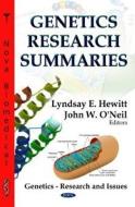 Genetics Research Summaries di Lyndsay E. Hewitt edito da Nova Science Publishers Inc