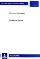 Kurdische Syntax di Mohammed Hamasaeed edito da Lang, Peter GmbH