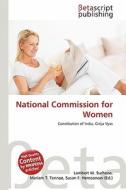 National Commission for Women edito da Betascript Publishing