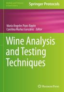Wine Analysis and Testing Techniques edito da SPRINGER NATURE