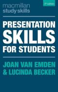 Presentation Skills for Students di Joan van Emden, Lucinda Becker edito da Macmillan Education