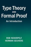 Type Theory and Formal Proof di Rob Nederpelt, Herman Geuvers edito da Cambridge University Press
