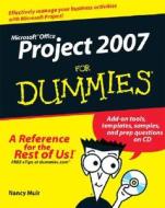 Microsoft Office Project 2007 For Dummies di Nancy C. Muir edito da John Wiley And Sons Ltd