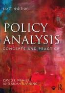 Policy Analysis di David L. (University of Wisconsin-Madison Weimer, Aidan R. (Simon Fraser University Vining edito da Taylor & Francis Ltd