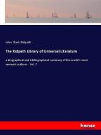 The Ridpath Library of Universal Literature di John Clark Ridpath edito da hansebooks