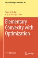 Elementary Convexity with Optimization di Vivek S. Borkar, K. S. Mallikarjuna Rao edito da SPRINGER NATURE