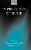 Impressions of Hume di Marina Frasca-Spada edito da OXFORD UNIV PR