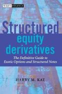 Structured Equity Derivatives di Kat edito da John Wiley & Sons